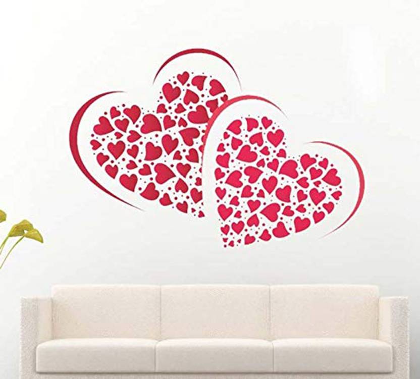 Khirki Medium Heart Design Wall Decal Sticker Price In India