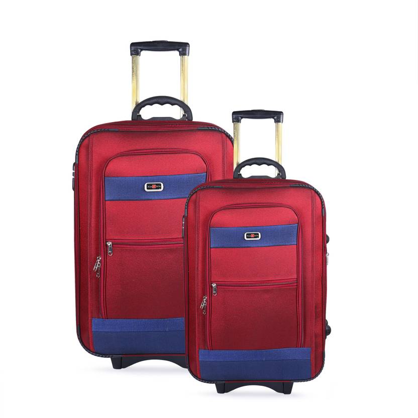 Stalin Luggage Combo Set Pack Of 2 Red Trolley Bag Check In