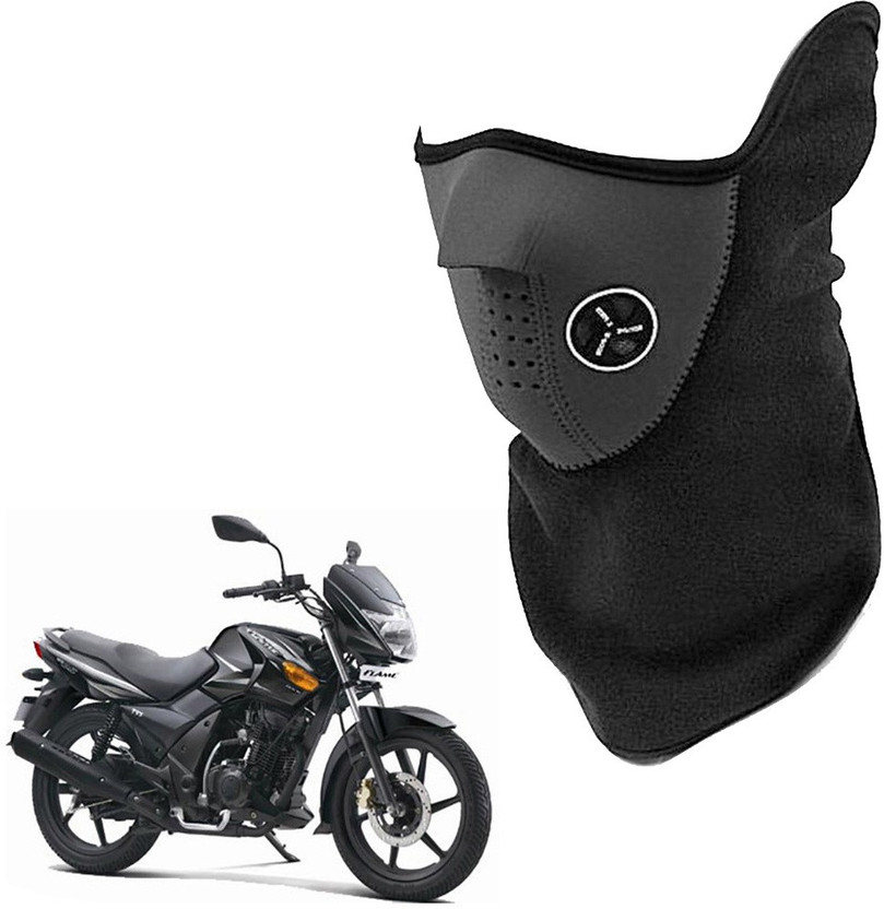 KANDID Black Bike Face Mask for Men & Women(Size: Free,  Balaclava)