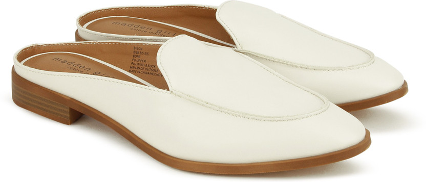 STEVE MADDEN Women Off White Flats 