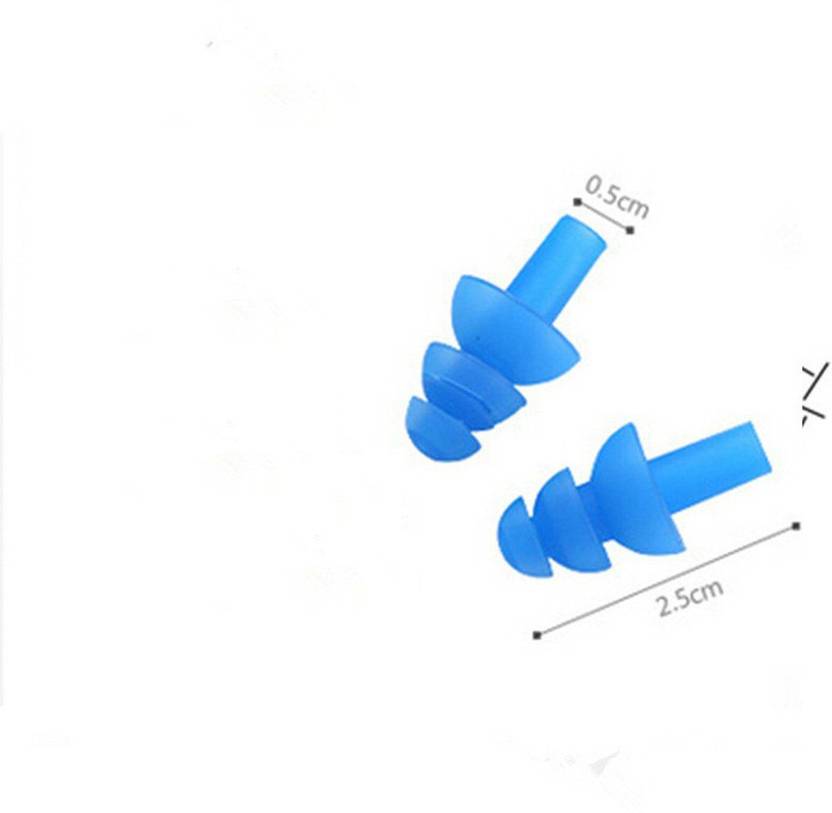 ROYALDEAL New 1 pair Blue Spiral Solid Convenient Silicone Ear Plugs Anti Noise Snoring Earplugs Comfortable For Study Sleeping Ear Plug (Blue)