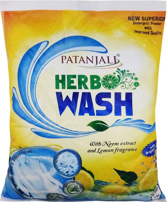 PATANJALI Herbo Detergent Powder 2 kg Price in India Buy PATANJALI