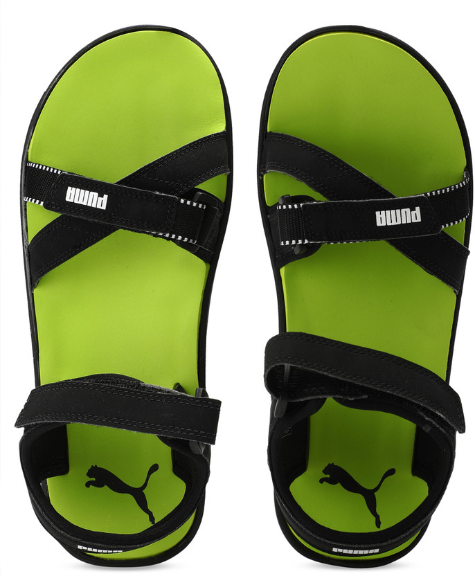 PUMA Pebble Men Black Sports Sandals 
