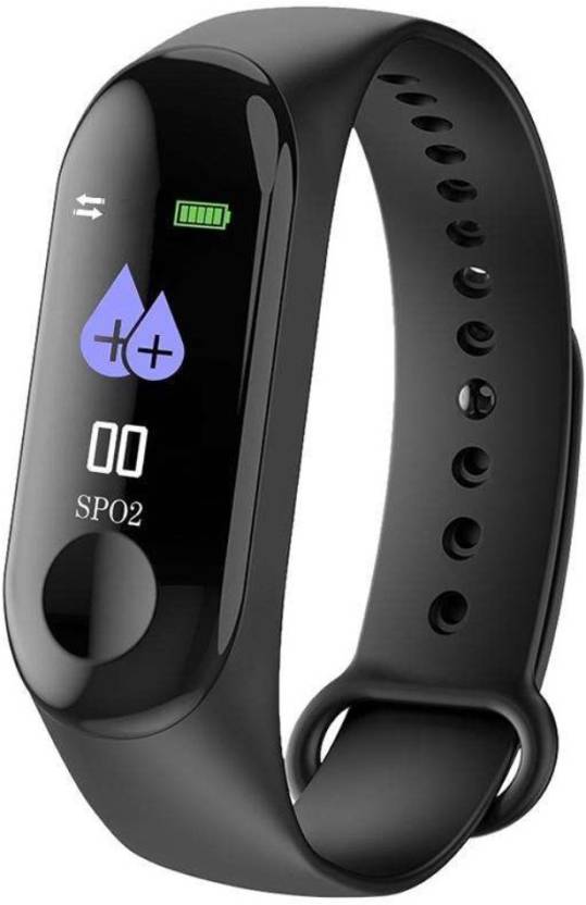 Landmark M3 Smart Fitness Band Activity Tracker with heart rate monitor Waterproof Fitness Band (Black, Pack of 1)