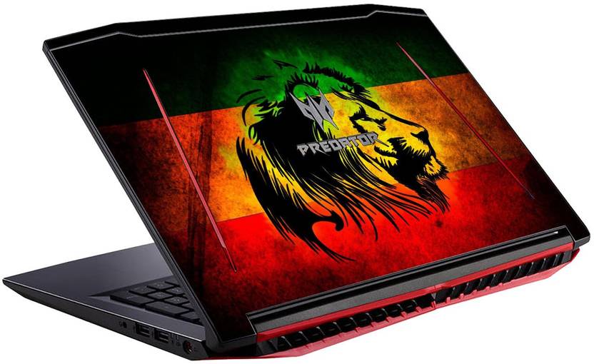GADGETS WRAP Printed Lion Jamaica Skin Vinyl Laptop Decal ...