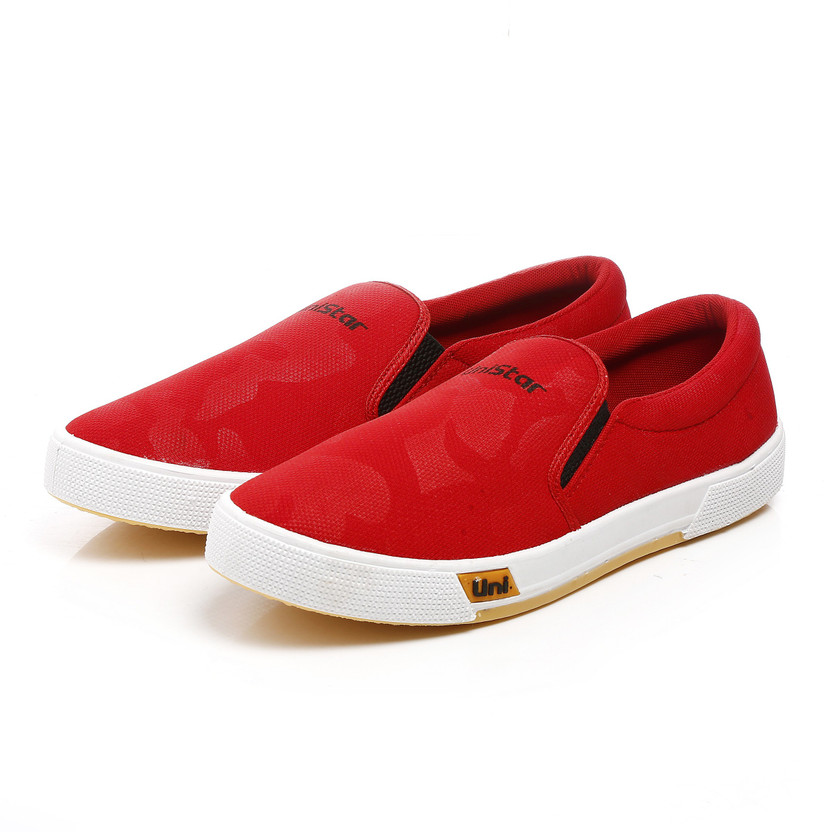 Unistar Mens Canvas Shoes; 5030-Red 