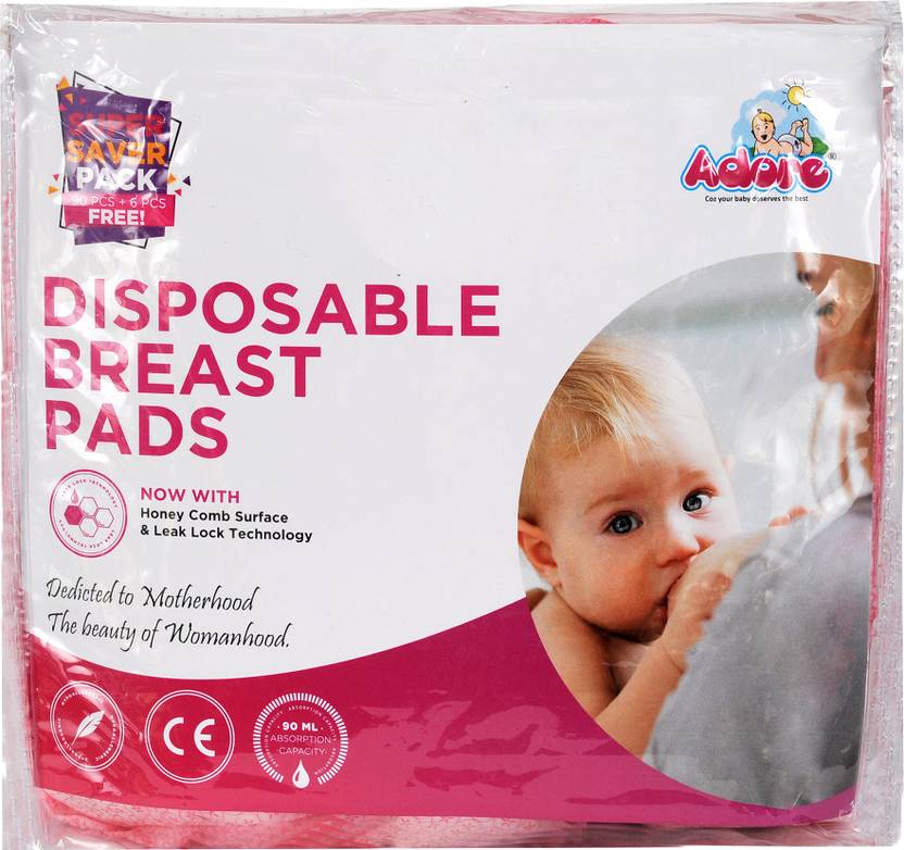 Adore Disposable Breast Pads 96pcs, High Absorption Capacity with 3D