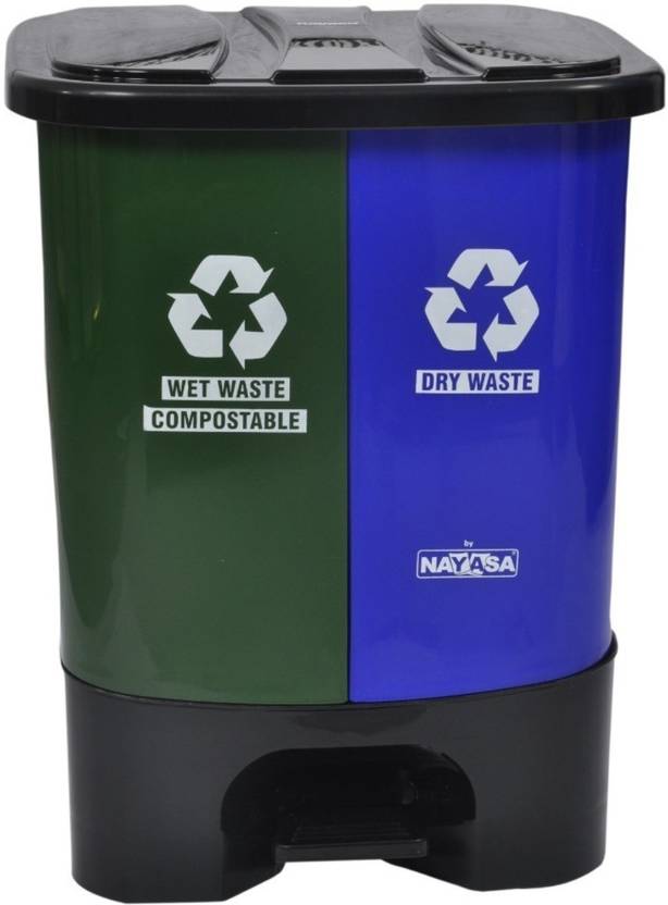 NAYASA 2 IN 1 Plastic Dustbin Price in India Buy NAYASA 2 IN 1 Plastic Dustbin online at