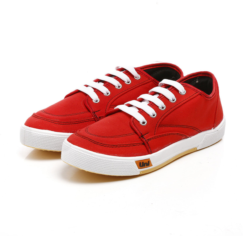 Unistar Men Canvas Shoes; 5014-Red 
