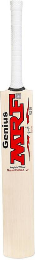 MRF (SIZE-4) genius grand virat kohli signed Poplar Willow Cricket  Bat For 10 - 12 Yrs(1 kg)