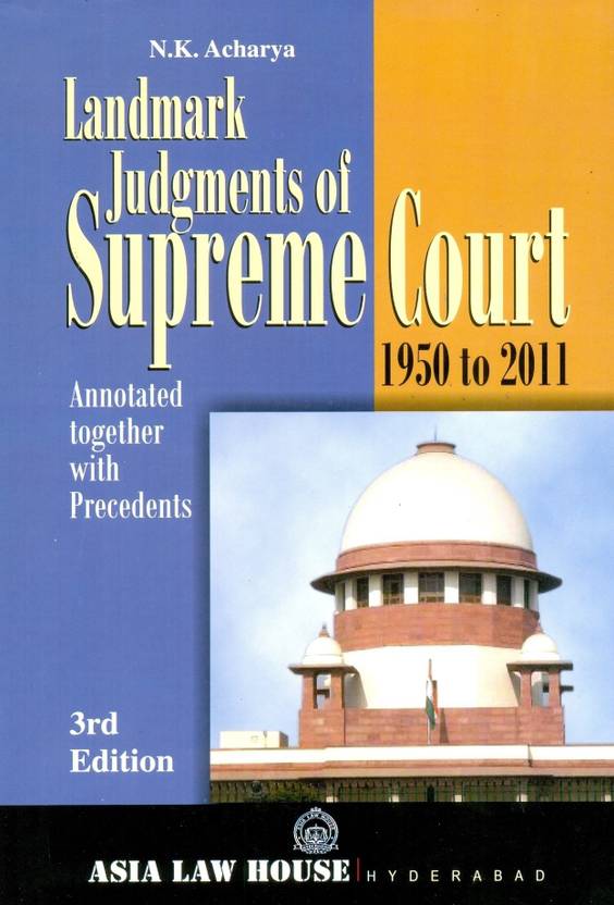 Landmark Judgements of Supreme Court: Buy Landmark Judgements of