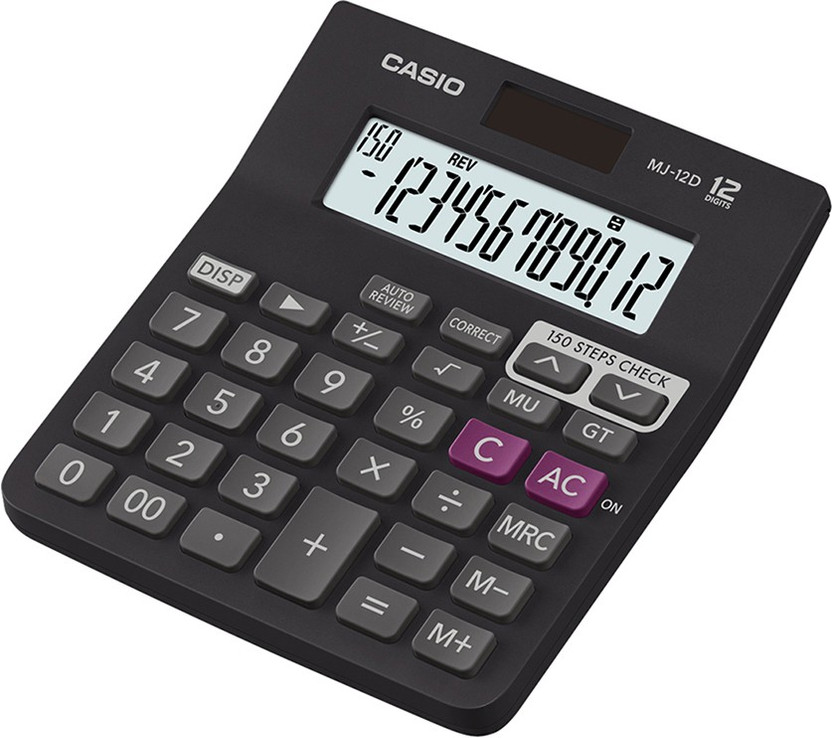 CASIO MJ-12D-BK Desktop Basic  Calculator(12 Digit)