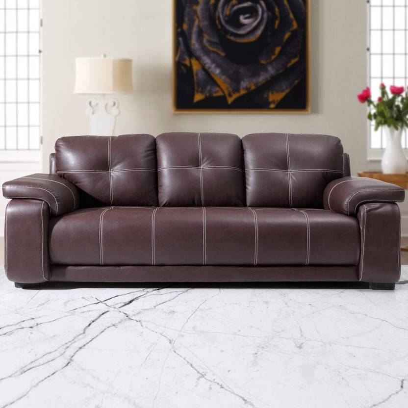 EVOK Marina Leatherette 3 Seater Sofa Price in India Buy EVOK Marina