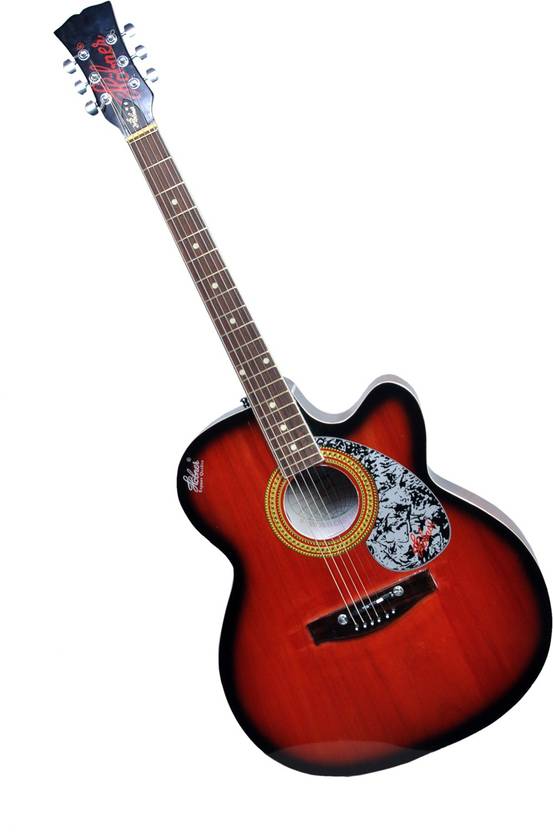 Hobner Red Black 235 Semiacoustic Guitar Boxwood Rosewood Right Hand