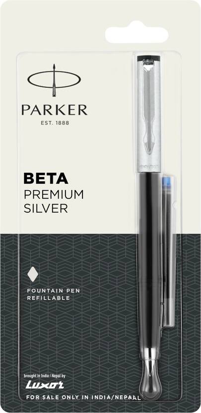PARKER BETA PREMIUM CT SILVER Fountain Pen - Buy PARKER BETA PREMIUM CT ...