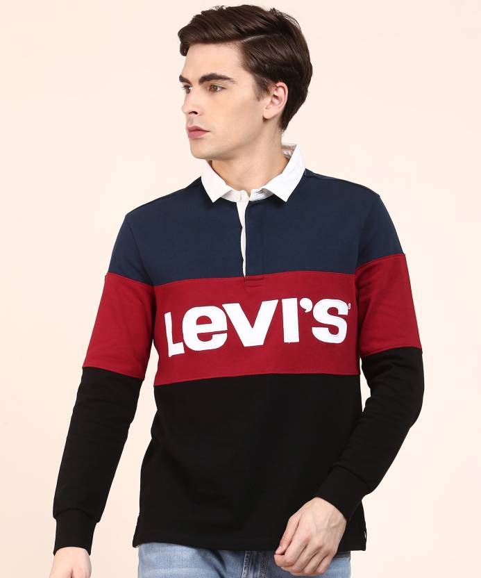 LEVI'S Embroidered Men Polo Neck Red, Blue, Black T-Shirt - Buy Multi LEVI'S  Embroidered Men Polo Neck Red, Blue, Black T-Shirt Online at Best Prices in  India 