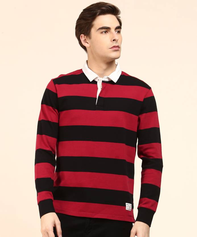 LEVI'S Striped Men Polo Neck Red, Black T-Shirt - Buy Multi LEVI'S Striped  Men Polo Neck Red, Black T-Shirt Online at Best Prices in India |  
