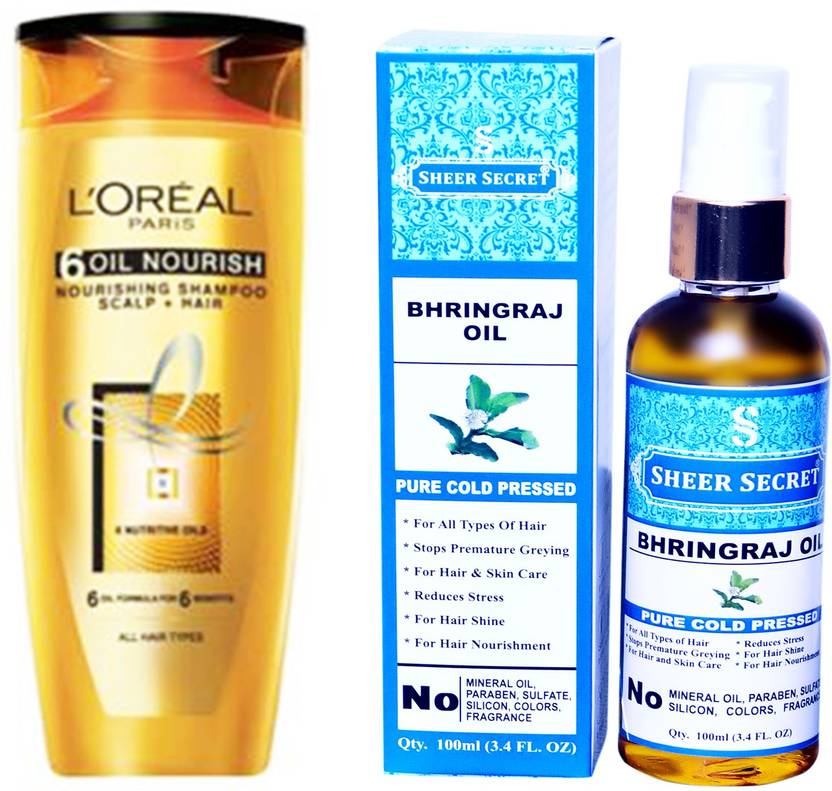 L'Oréal Paris 6 OIL NOURISH SHAMPOO 175ML with SHEER SECRET COLD