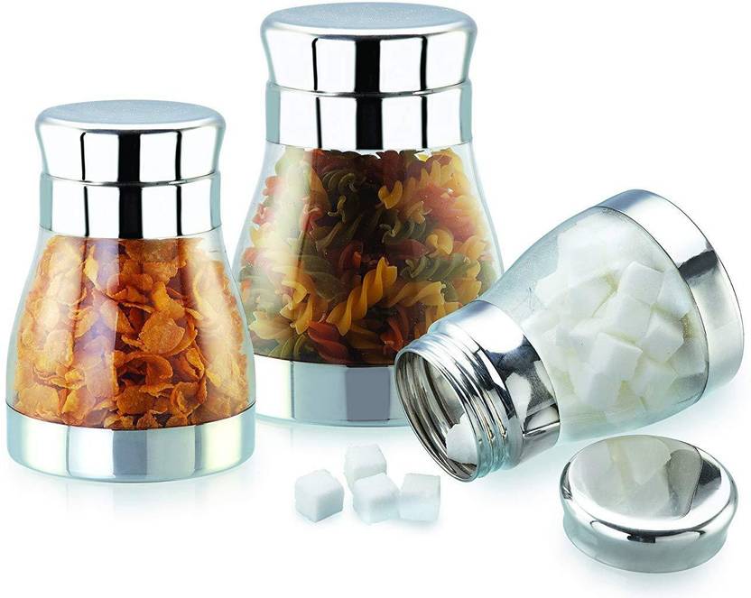 JVL Revive POT Canister 500 ml, 800 ml, 1300 ml Steel Grocery