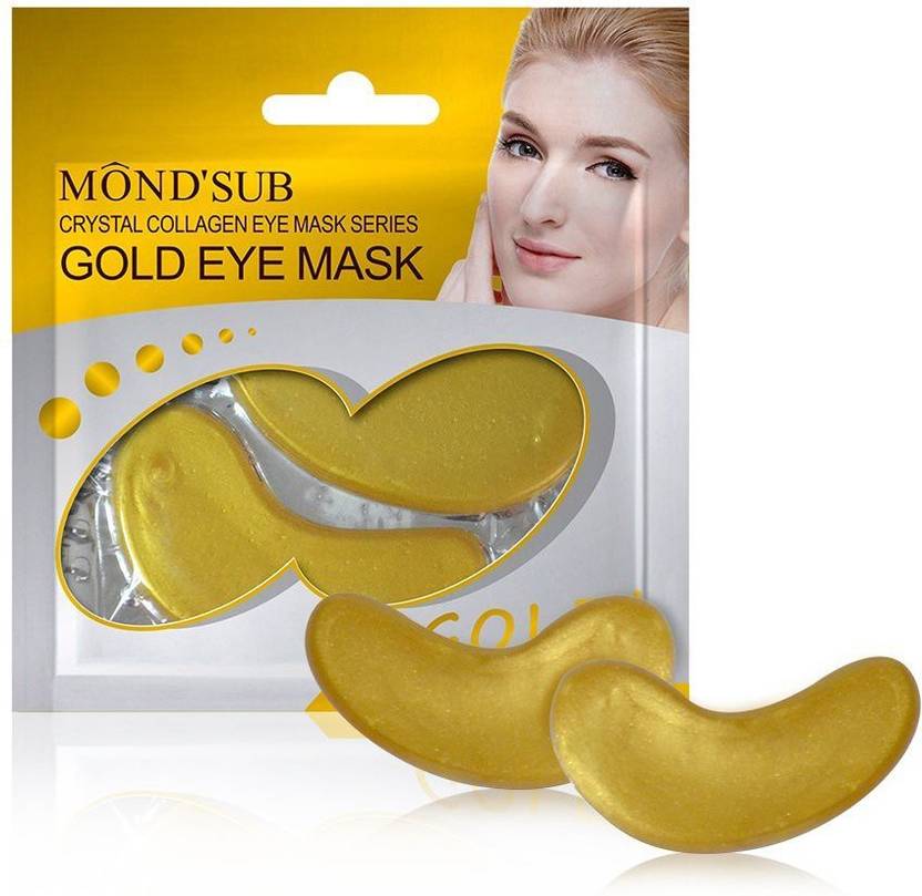 MOND'SUB Crystal Gold Collagen Eye Mask (80G)Pack Of 10 Price in