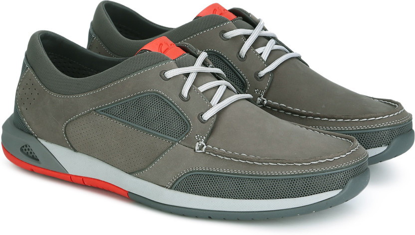 CLARKS Ormand Sail Dark Grey Nubuck 