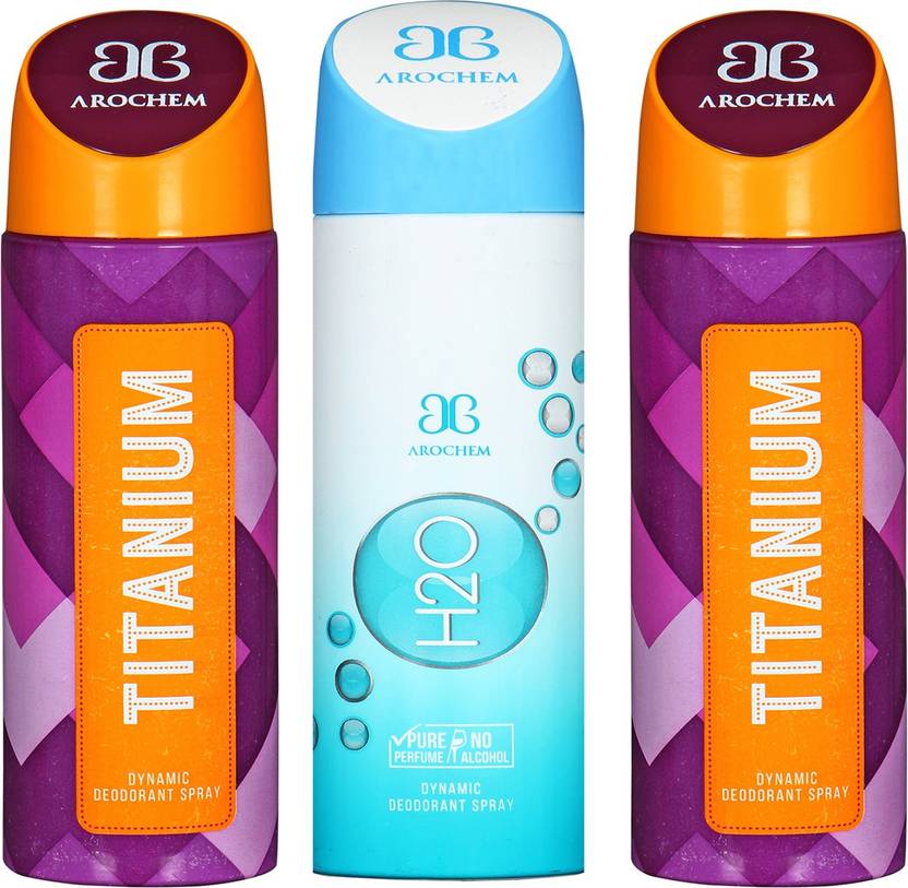 AROCHEM TITANIUM & H20 DYNAMIC DEODORANT SPRAY Deodorant Spray - For ...