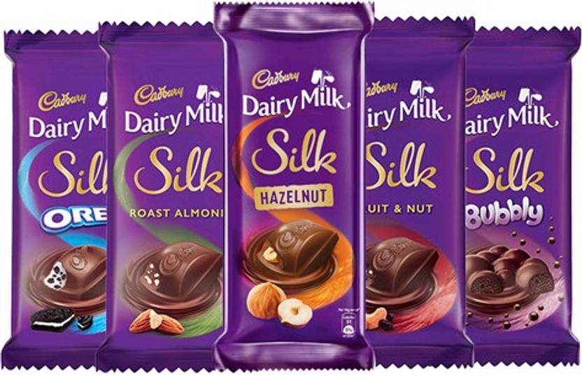 Cadbury Dairy Milk Silk Small Chocolates Combo, (Silk Oreo,Silk Bubbly