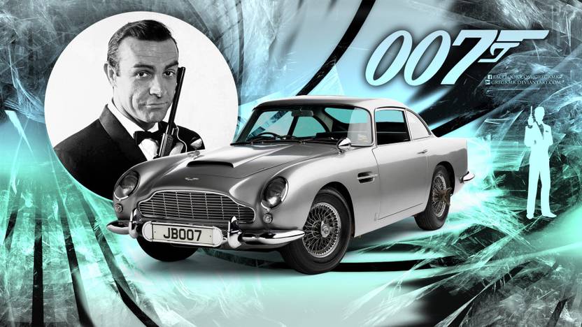 AnanyaDesigns Wall Poster Movie James Bond 007 Sean Connery Aston