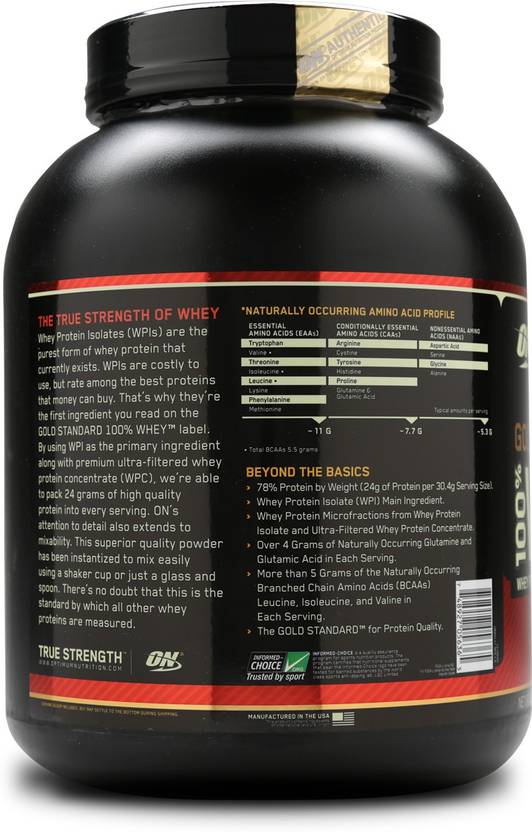 Optimum Nutrition Gold Standard 100% Whey Protein  2.27 kg, Double Rich Chocolate Optimum Nutrition Protein Supplements
