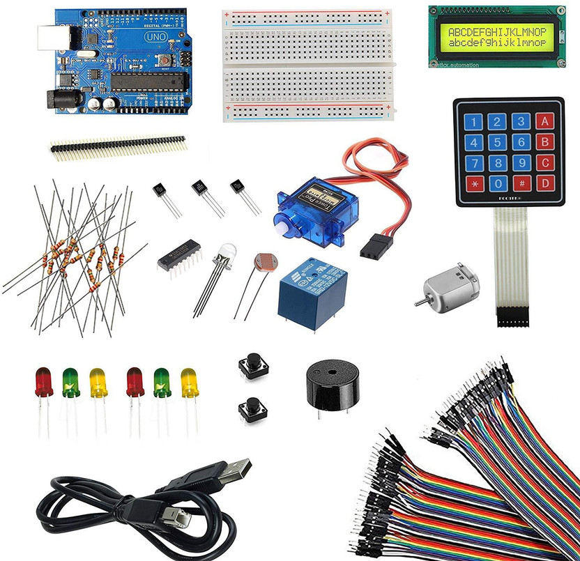 Electrobot Uno 3 Ultimate Starter Kit (25 Pieces) Electronic Components Electronic Hobby Kit