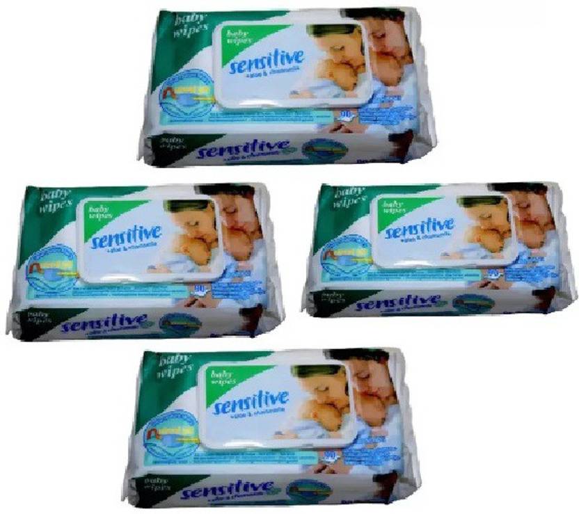 Riyansh Sensitive Antibacterial Baby Cotton Wipes (4