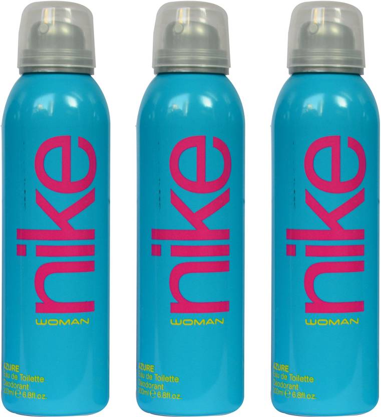 NIKE Azure (Pack of 3) Deodorant Spray - For Women - Price in India ...