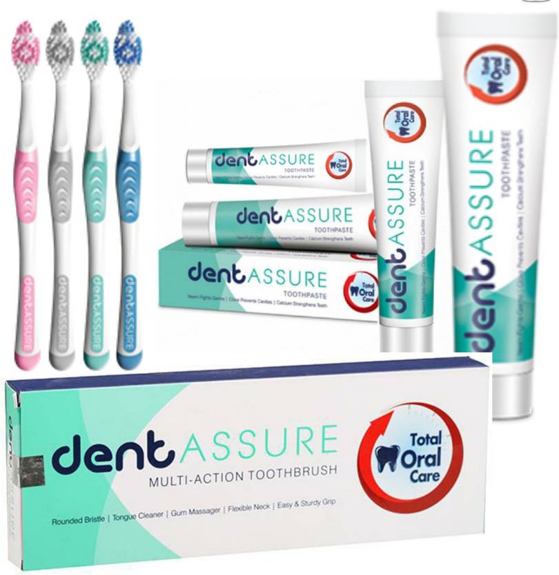 ASSURE Dentassure Toothpaste + Dentassure Toothbrush Combo Price in