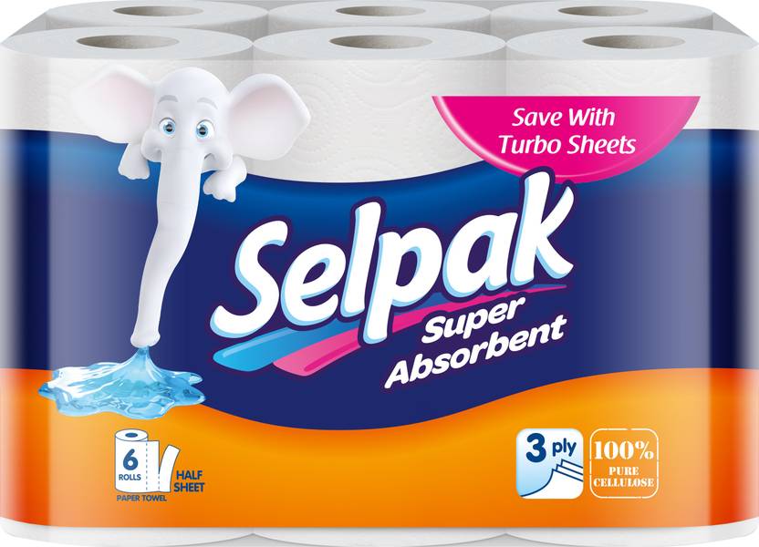 Selpak Paper Towel Kitchen Roll 3ply 6roll/pack Price in India Buy