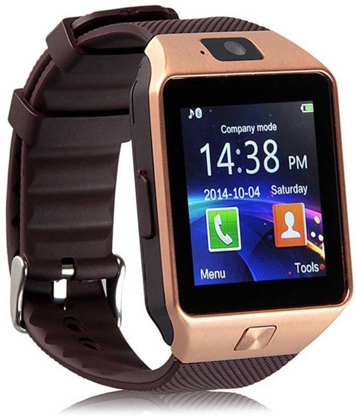 Gazzet 4G DZ09 4G smartwatch Golden Mobile watch Smartwatch Price in India - Buy Gazzet 4G DZ09
