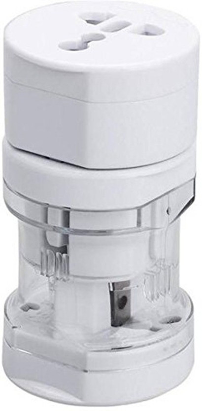 Suroskie International Universal World Wide All In One Travel Plug (US,AUS,NZ,Europe,UK) Worldwide Adaptor(White)