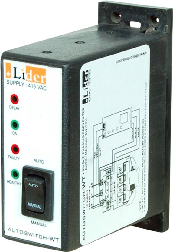 lider SINGLE PHASE PREVENTER WITH AUTO RESTART (AUTO SWITCH