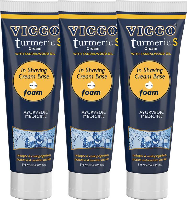 VICCO Shaving Cream With Sandalwood Oil(Turmeric S Cream In Shaving