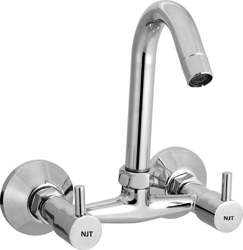 NJT Silver Sink Mixture Turbo Tap For Bath and Kitchen (Taps, Mixer