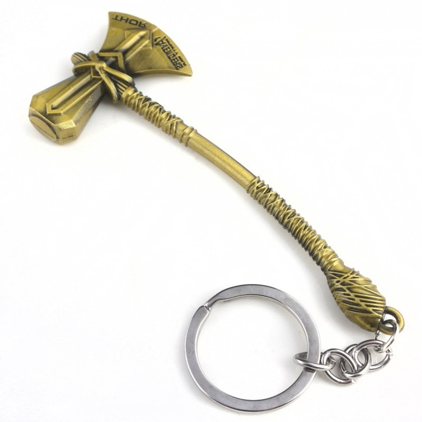 Deepak Traders Hot Marvel Avengers Infinity War Thor Hammer Keychain For Men Women Stormbreaker Axe Car Keyring Pendant Dropshipping Key Chain