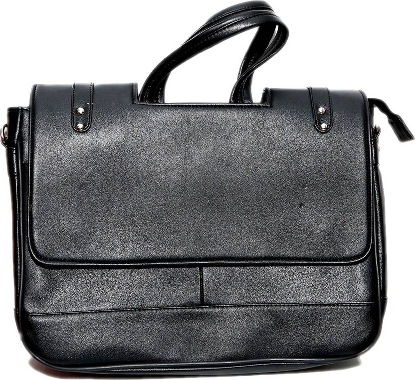 JMD ARTS N DESIGNS PU Stylish Solid Hard Shell Briefcase Laptop Bag
