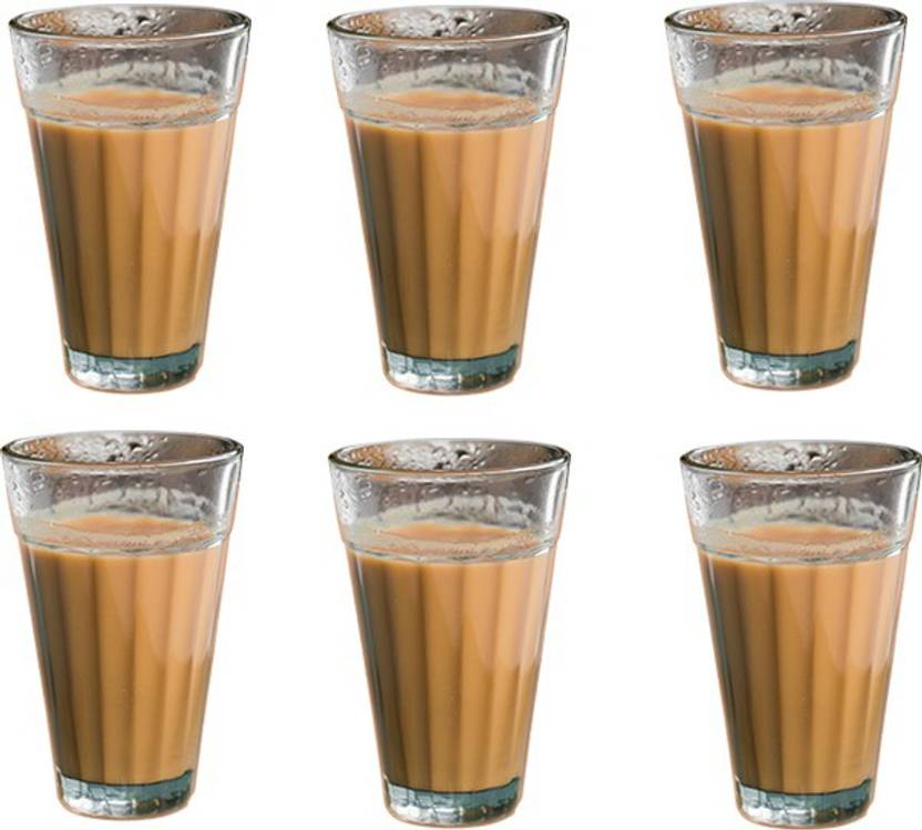 A2Z (Pack of 6) Cutting Chai Glasses Traditional Desi Roadside College