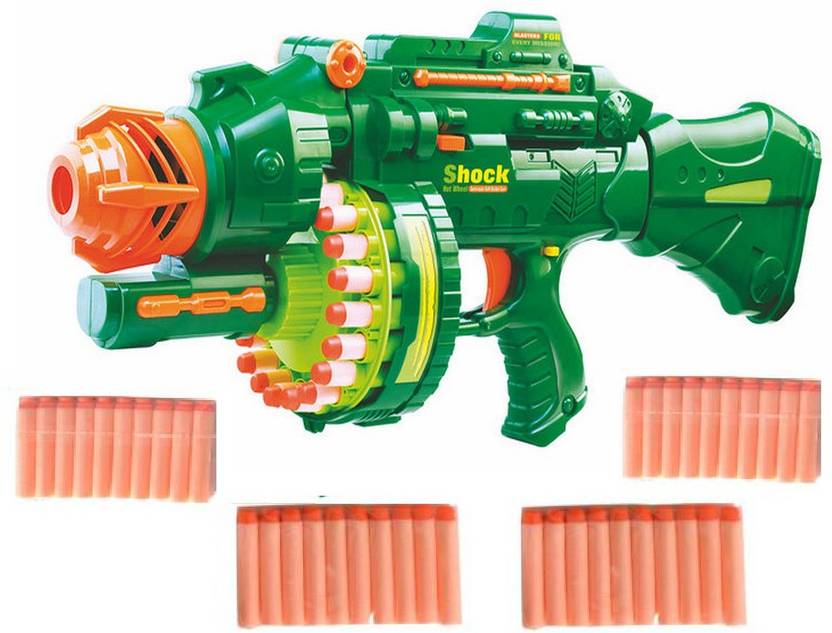 IndusBay Automatic Rapid Fire Soft Bullet Blaster Toy gun with 40 Soft