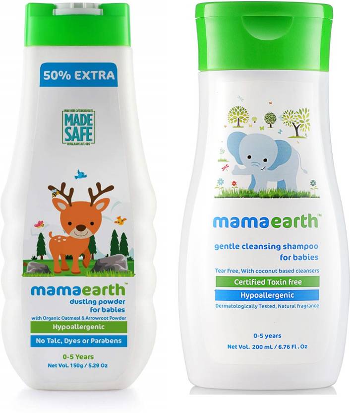 MamaEarth Talc Free Organic Dusting Powder for Babies with Arrowroot