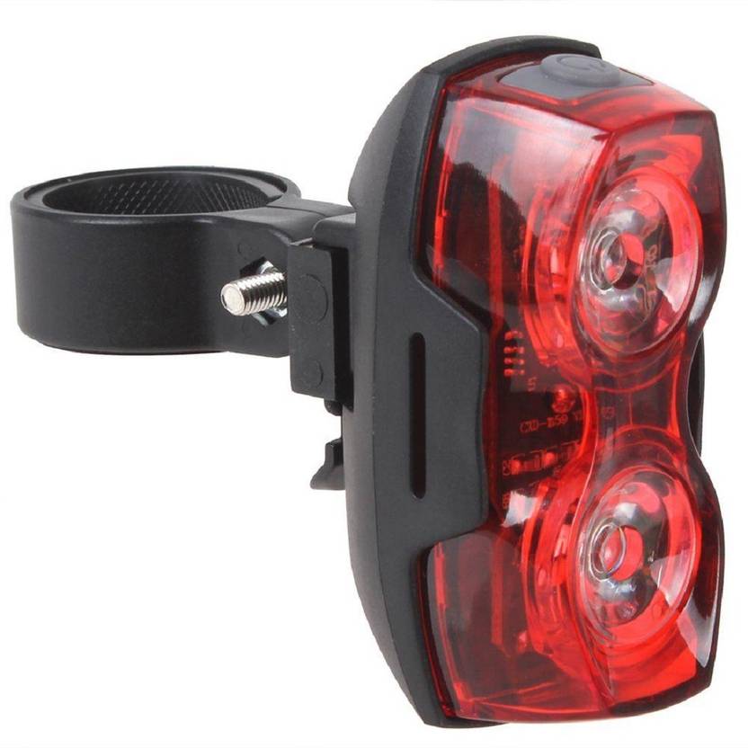 Protos Bike BiCycle Tail Light 2 LED Rear Back Lamp Two Eyes Safety Warning LED Rear