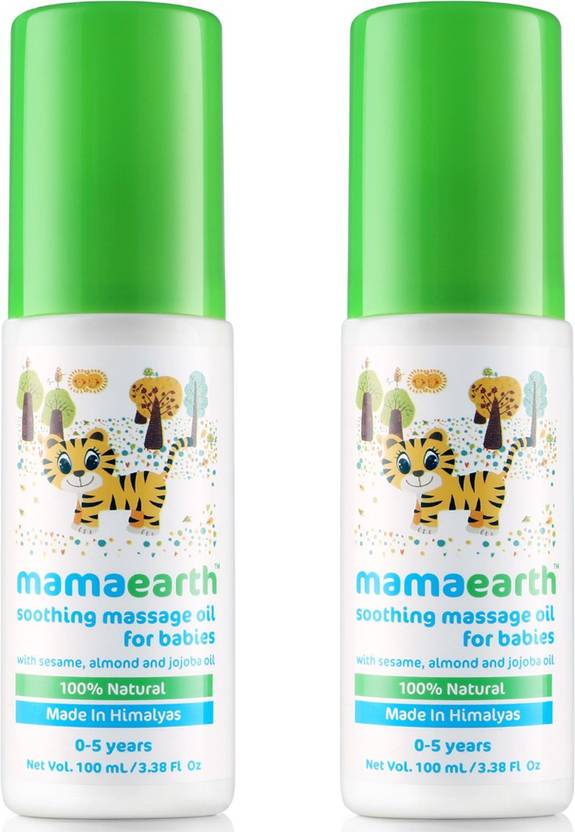 MamaEarth Soothing Massage Oil for Babies (100 ml, 05 Yrs)( Pack of 2