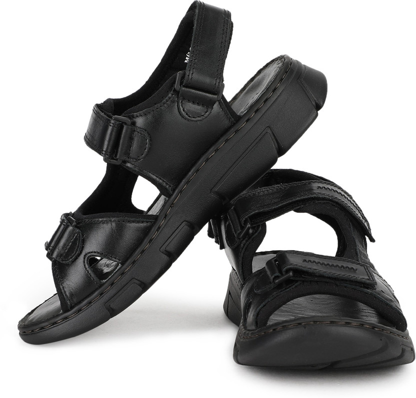 WOODLAND Men Black Sports Sandals - Buy 