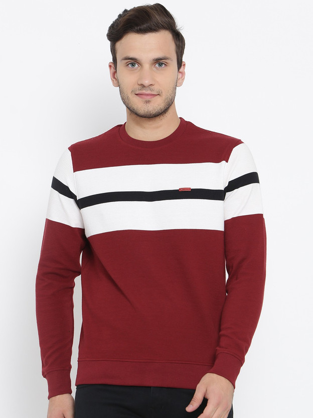 monte carlo full sleeve solid men sweatshirt