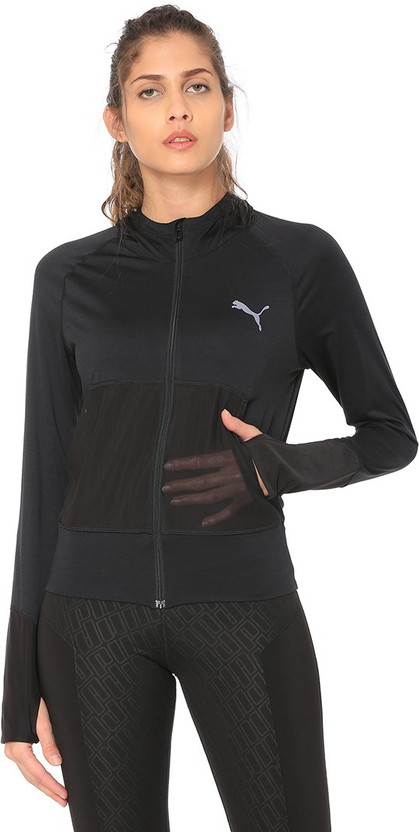 puma full sleeve self design women jacket