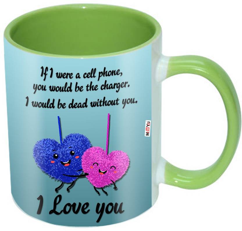 ME&amp;YOU Romantic Gifts, Surprise Printed Ceramic Colored for Husband